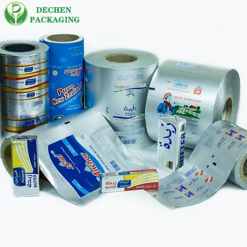 Papel compuesto de aluminio y plástico al por mayor asequible para envases de mantequilla